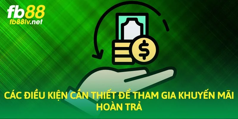 Các điều kiện cần thiết để tham gia khuyến mãi hoàn trả